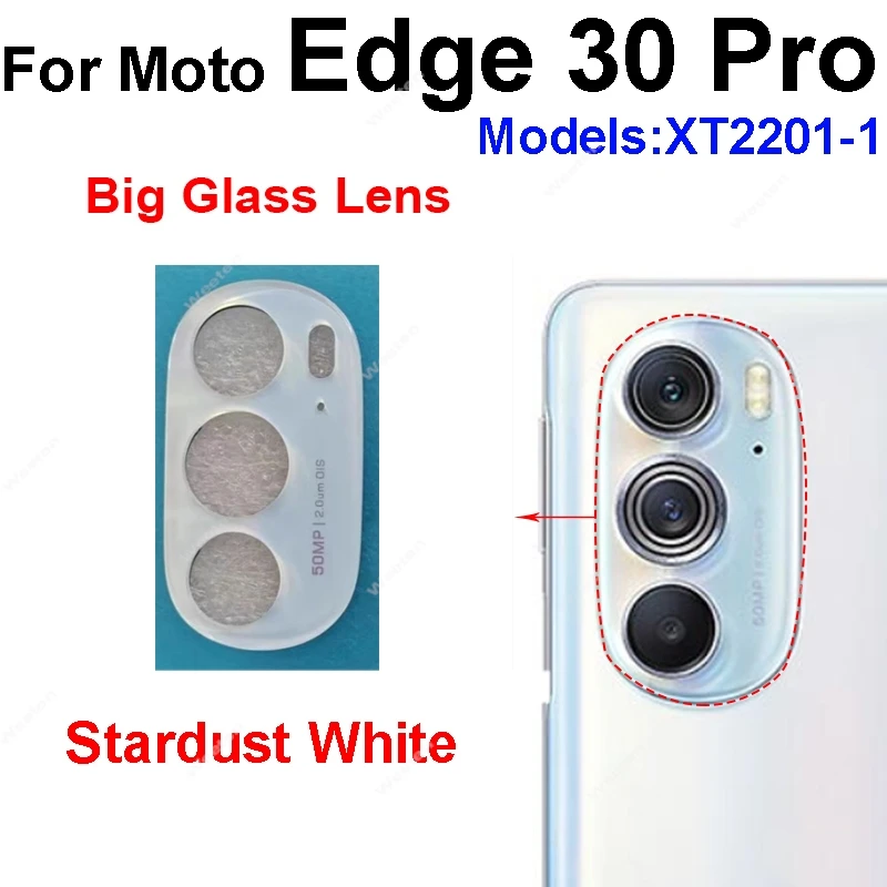 Rear Camera Glass Lens Replacement with Adhesive for Motorola Moto Edge Series