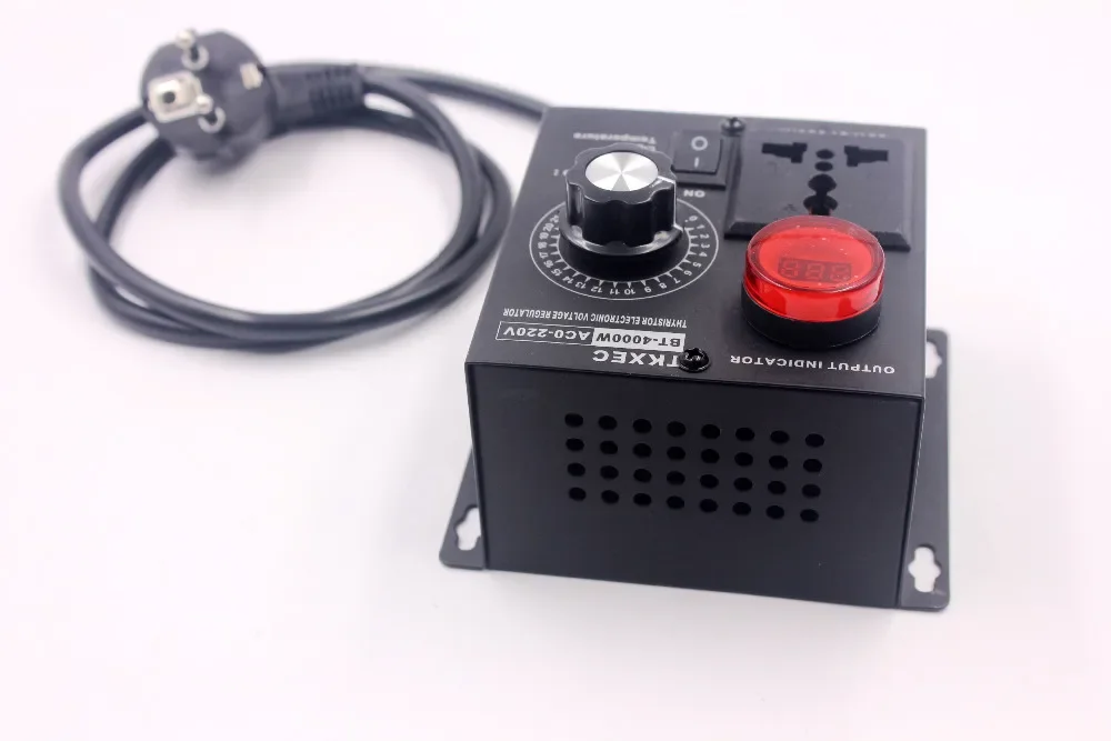 Voltage Display AC 220V 4000W SCR Electronic Voltage Regulator Electric tool Motor Speed Controller Adjustable