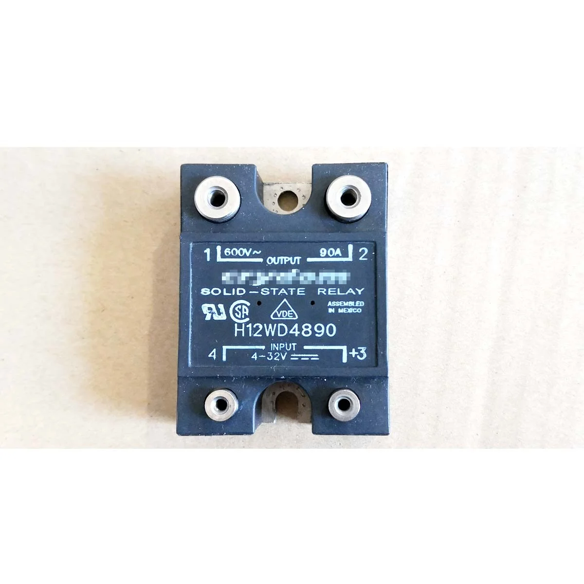 

H12WD4890 H12WD4850 H12WD48125-10 SSR DUAL 600VAC/90A 15-32VDC INP