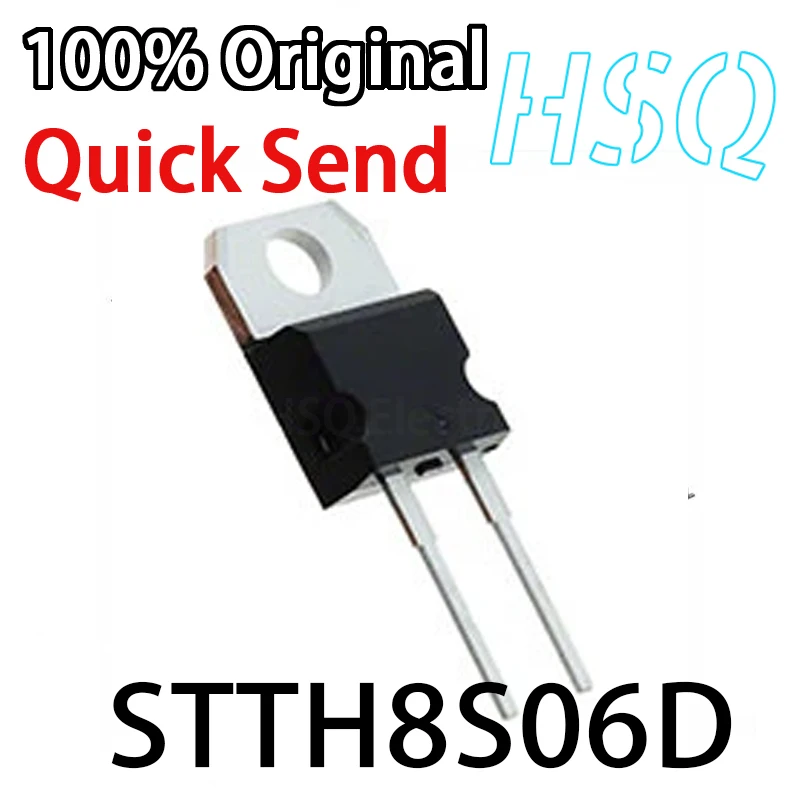 

New Original STTH8S06 STTH8S06D TO-220 Direct Interpolated Rectifier Diode
