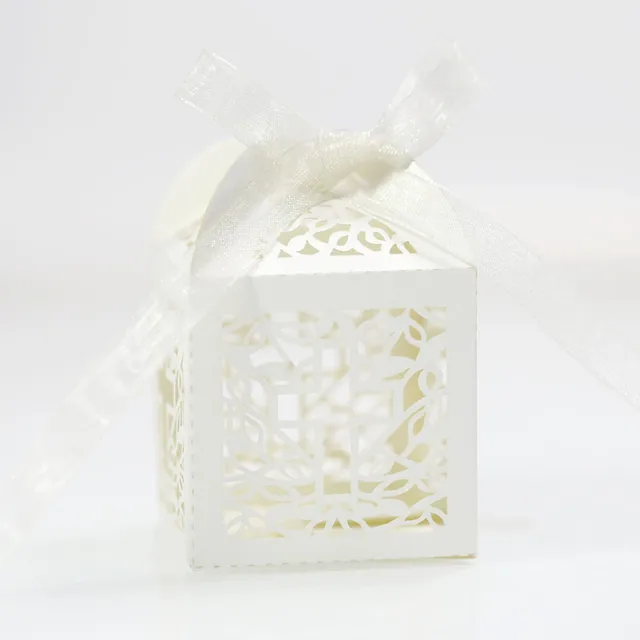 100/50/10pcs 횡단 사탕 Dragee 상자 천사 선물 상자 아기 샤워 세례 생일 첫 성찬식 Christening 결혼식 장식