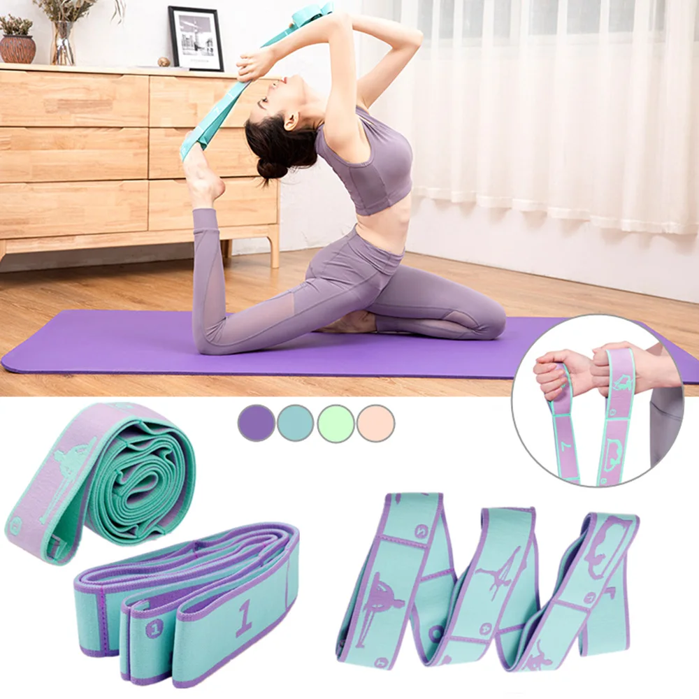 Élastiques de Musculation Barre de Pilates avec 6 Bandes de Résistance