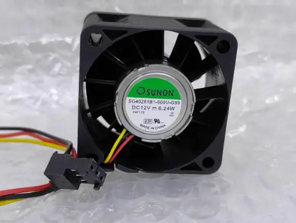 SUNON SG40281B1-000U-G99 DC 12V 6,24 W 40x40x28mm 3-проводной Вентилятор охлаждения сервера