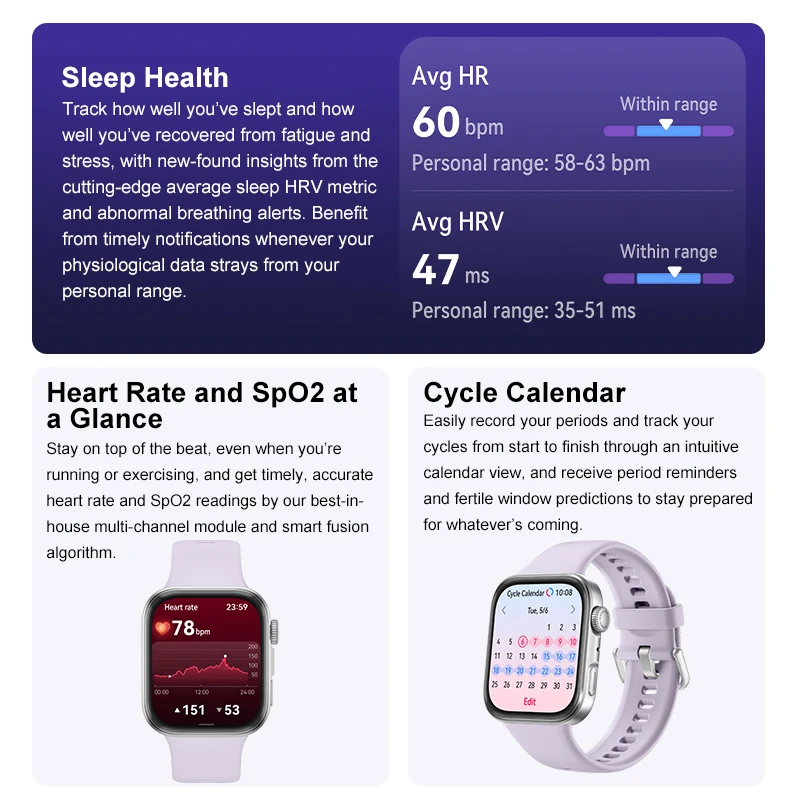 HUAWEI Watch FIT 4 Smartwatch, sport fitness tracker, 5ATM waterdicht, gezondheid inzichten, tot 10 dagen batterij, compatibel met Android & iOS - Afbeelding 5
