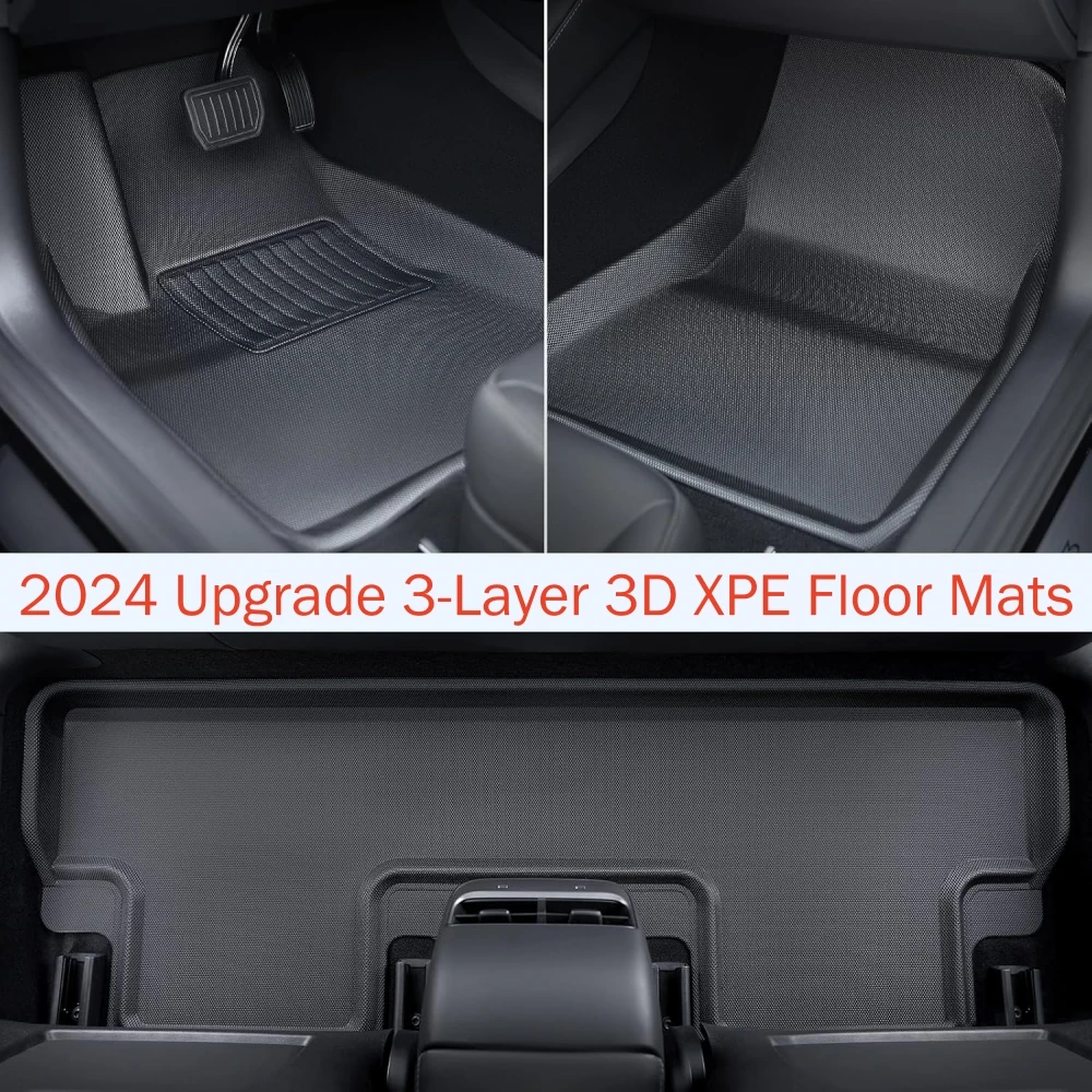 3D Floor Mats For Tesla Model 3 Highland Model Y-Floor Liner Footpads Waterproof Non-Slip Carpets