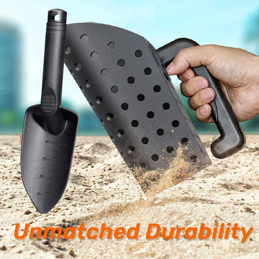 ABS Metal Detector Accessories for Underground Treasure Detect-Includes Sand Scoop for Metal Detecting, Collapsible Shovel