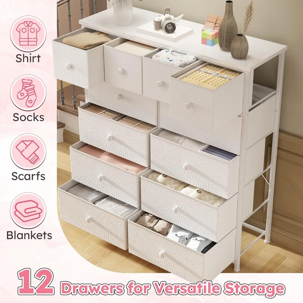 12-Drawer Fabric Dresser 4