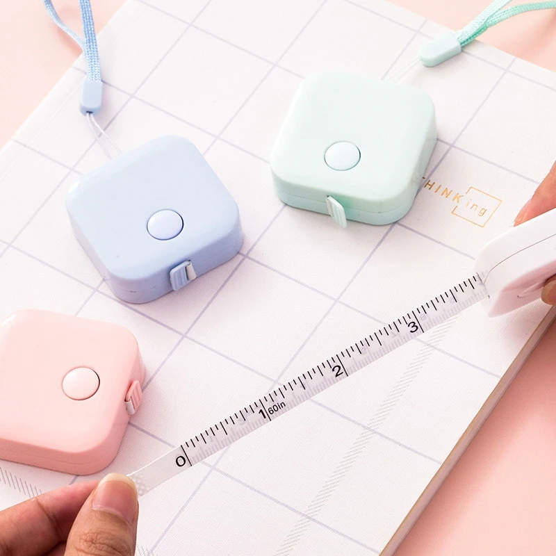Leather Flexible Rule Band Tape Measure Metric 1.5m Imperial 60 Inch Soft Ruler for Clothes Stationery Office School F811