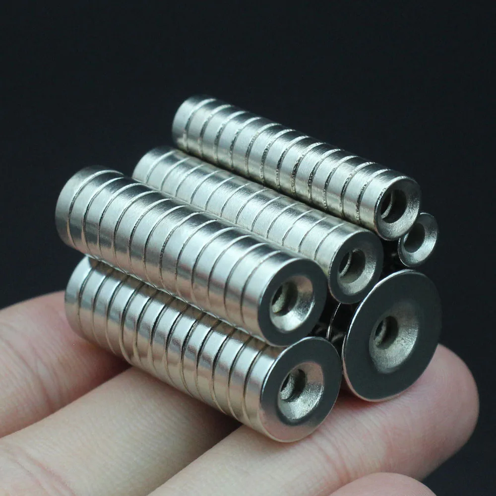 Neodymium Magnets Round Magnet 6/7/8/10/12/15mm x 3mm Hole N35 Permanent NdFeB With hole