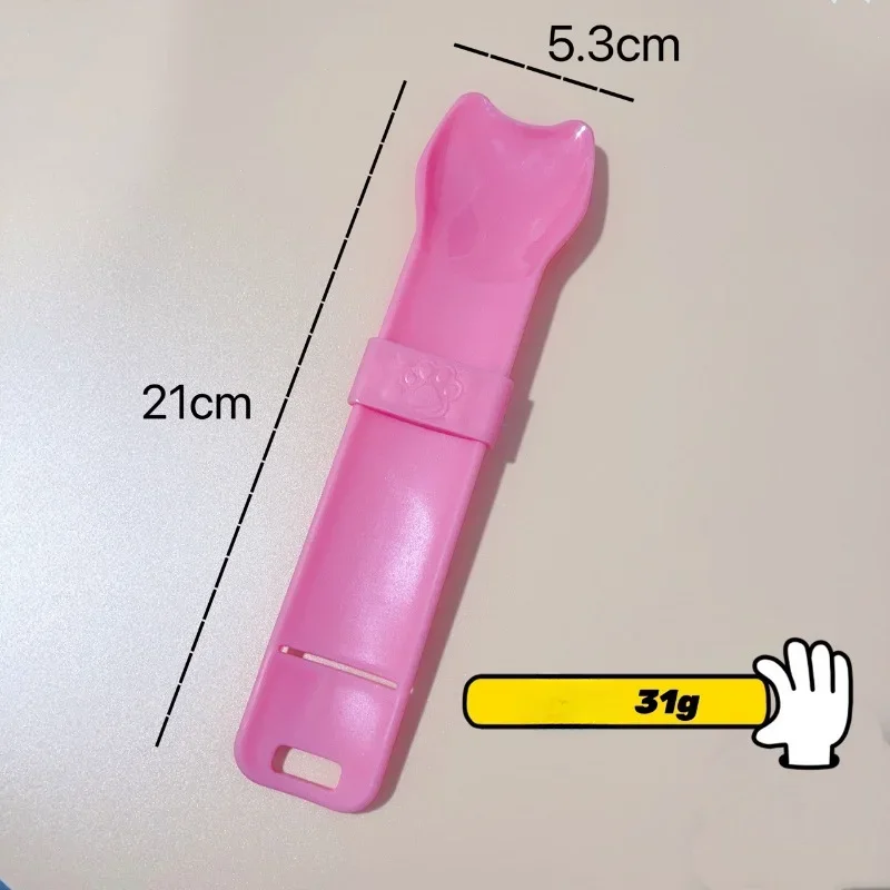 1pc New Cat Strip Feeder Cat Strip Scoop Squeezer No Dirty Hands Pet Meat Puree Snacks Cat Food Feeding Scoop Pet Supplies