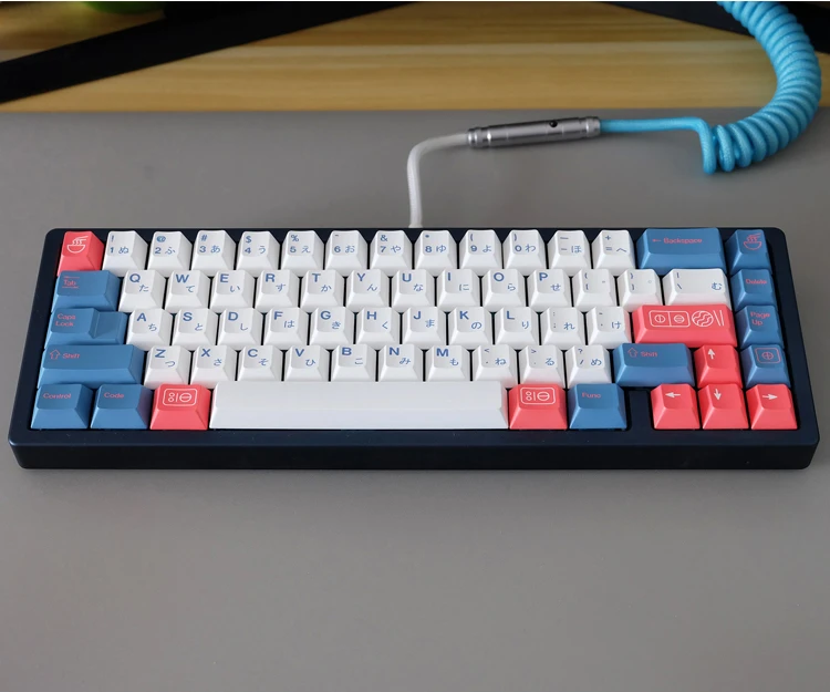 PBT 5 Lados Tintura Subbed Keycap Cherry