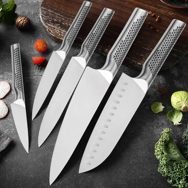 

Salmon Sushi Knives Set Fish Fillet Stainless Steel Knives Cleaver Forged Knife Scissors Fruit Meat Cutting Knife Tools