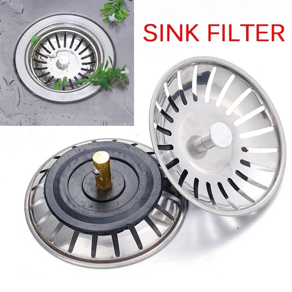 Kitchen Sink Strainer Stainless Steel Pool Bathtub Hair Catcher Stopper Bathroom Waste Sink Filter Plug Accessories Tools kitchen sink filter drain filter drain strainer hair catcher stopper