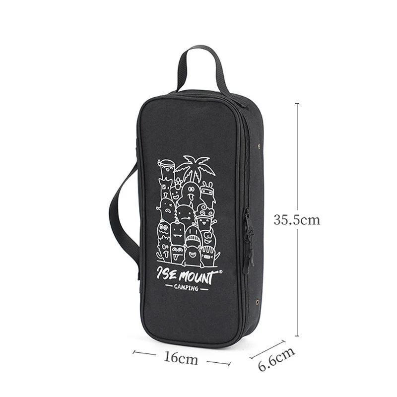 Outdoor Kitchenware Storage Bag, With Removable Drain Net Liner, Camping Tableware Storage Bag