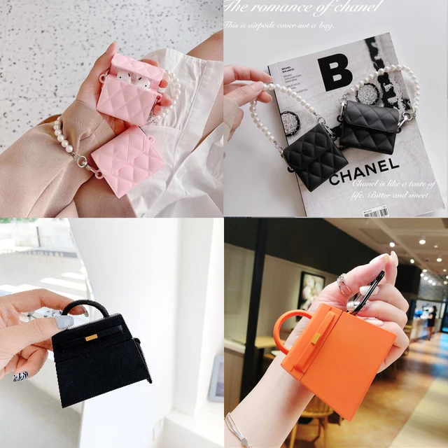 3d Luxurious Brand Handbag Tote Hobo Bag Headphone Cases For Apple