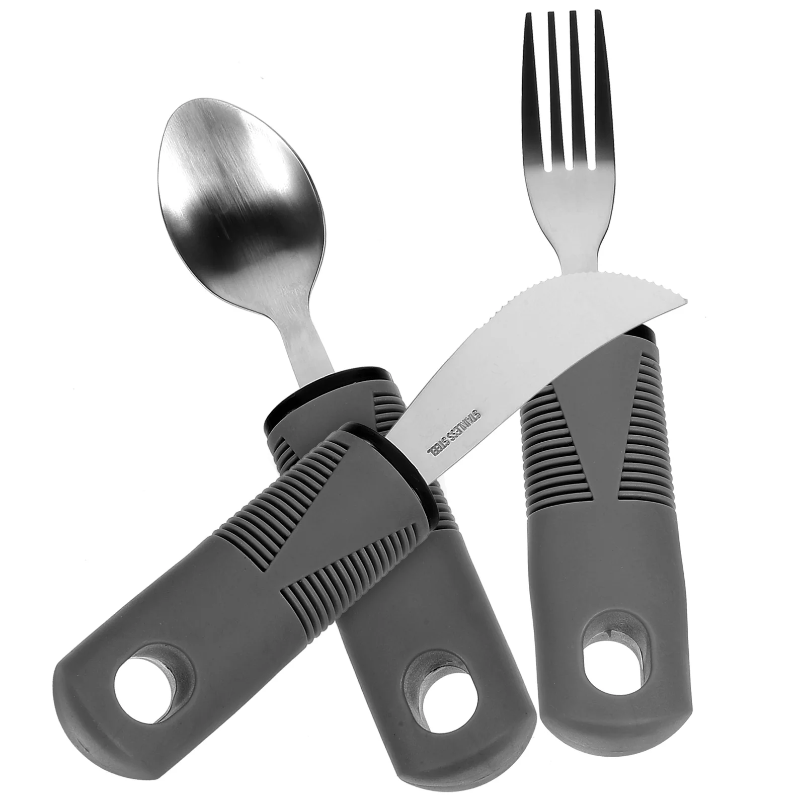 

Rehabilitation Food Tableware Convenient Adaptive Utensils Portable Parkinsons Aids for Living Flatware