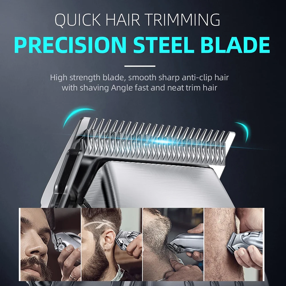Electric Pusher, LCD Hair Clipper, Electric Push Scissor, All Metal Hair Clipper, Retro Style 4