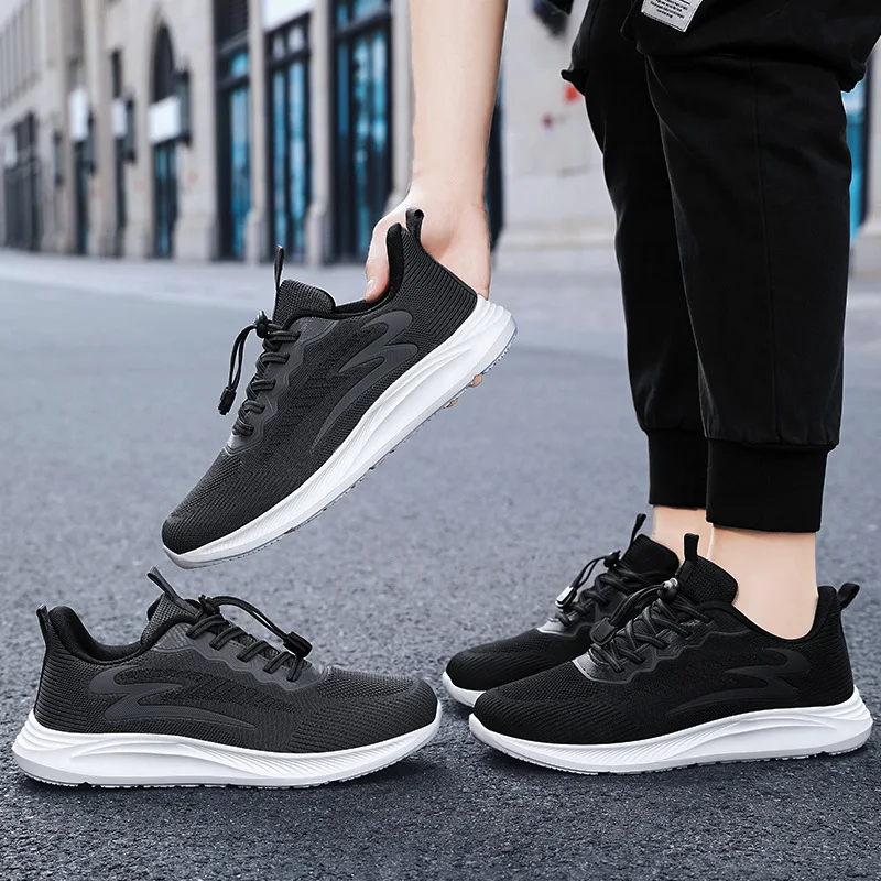 Sneakers for Men 2023 New Flying Woven Men's Shoes Casual Shoes Korean Style Trendy Shoes Fashion Sports Shoes Men's Sneakers