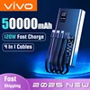 VIVO 120W Fast Charging Powerbank 50000mAh High Capacity Power Bank 4 in 1 Portable Battery Charger For iPhone Samsung Huawei