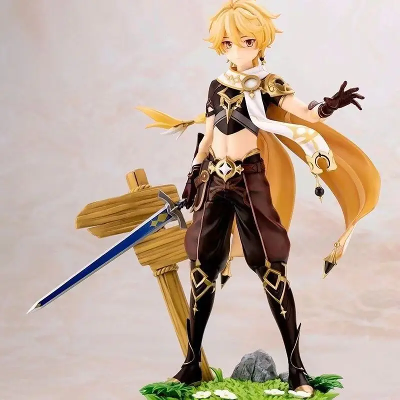 

20cm Genshin Impact Figure Aether Lumine Klee Paimon Genshin Impact Paimon PVC Action Figure Collection Model