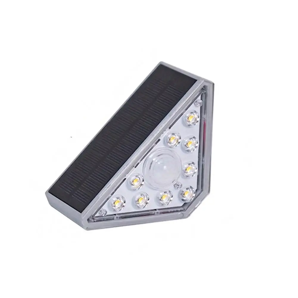 1.2W Triangular Design Solar Stair Lights IP68 Waterproof LED Outdoor Solar Step Lights For Stair Step Porch Patio Decor заглушки для design led step 3819b designled