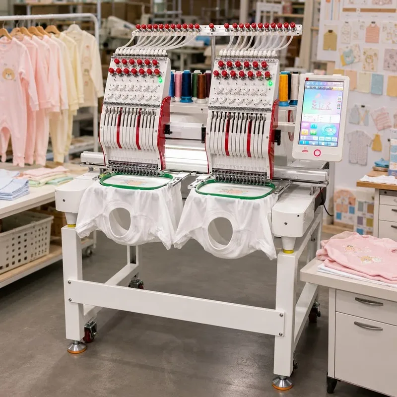 274711-0b1705.jpg DaHao A15 YG 1 Head 12/15 Needle Computerized Embroidery Machine - 450x400mm - Image 1