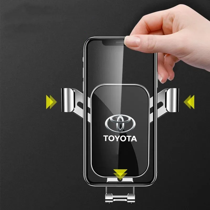 Gravity Car Phone Holder Car Air Vent Clip Mount Mobile Phone Holder For toyota camry chr corolla rav4 yaris prius Accessories