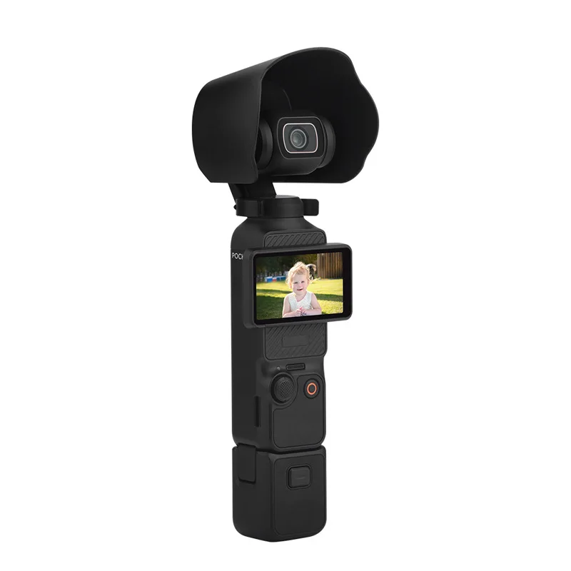 For DJI OSMO POCKET 3 Lens Hood Sunshade Cover Sports Camera Anti-Glare Protective Cover Accessories 4