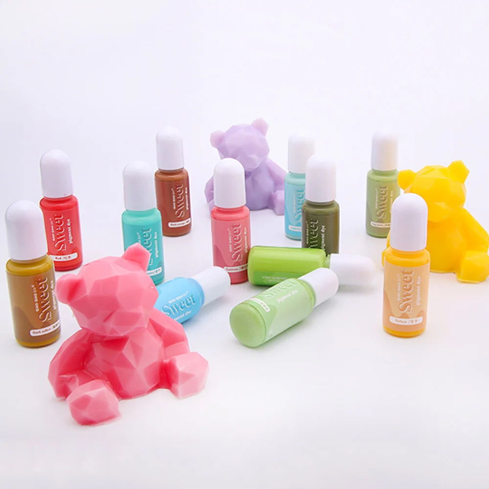 Vibrant 10ML Solid Color Resin Pigment for DIY Crafts and Jewelry Making