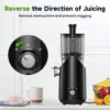 Cold Press Juicer, Slow Masticating Machines with 5.4" Extra Large Feed Chute Fit Whole Fruits & Vegetables Easy Clean Sel 6