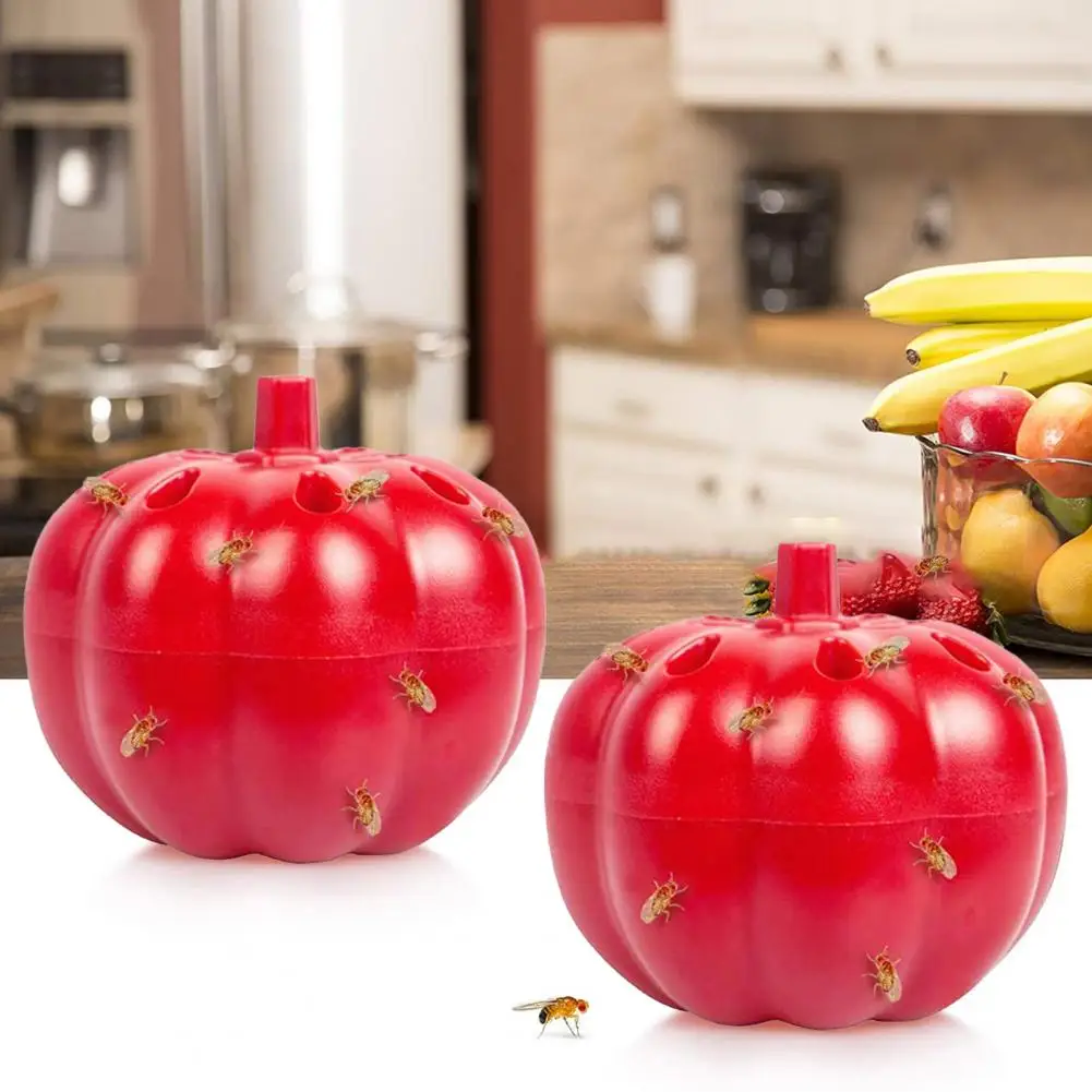 2Pcs/Set Fly Gnat Trap Helpful Household Mini Drosophila Catcher Wear-resistant Fruit Fly Trap