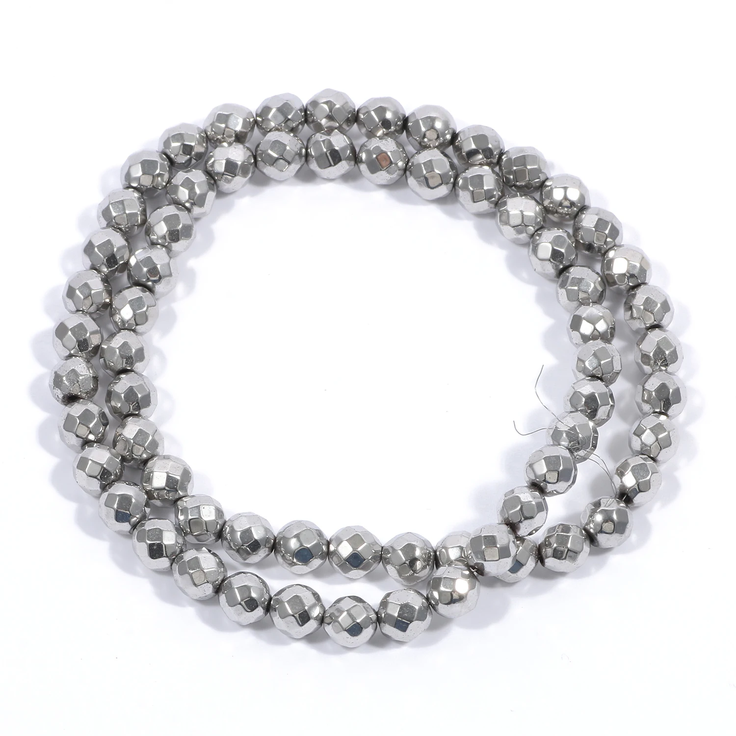 AAA+ Rhodium Hämatit Perle Natürliche Unregelmäßige Geometrische Säule Herz Stein Perlen Für Schmuck Machen Armbänder Halskette 15" zoll – Detail 8