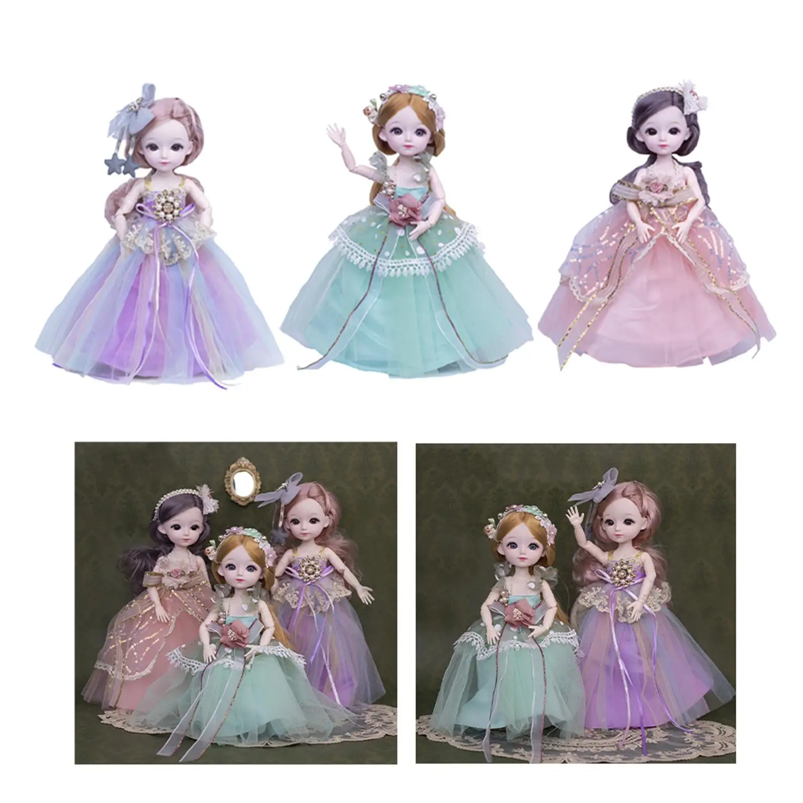 

30 см 1/6 BJD Кукла Принцесса коллекционный лучший подарок для девочек Полный комплект обуви