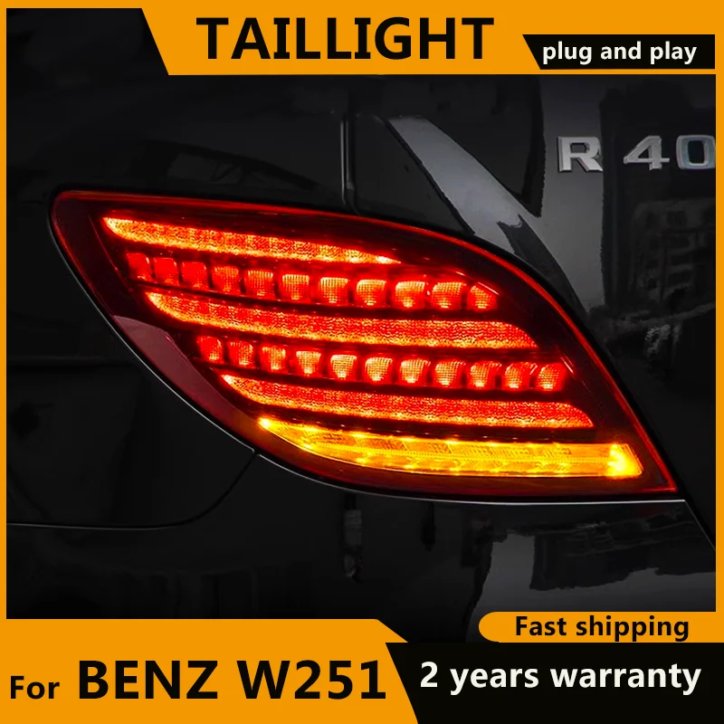 

Для Mercedes Benz W251 светодиодный задние фонари 2009-2017 R300 R320 R350 R400 R500 задняя лампа светодиодный DRL динамический сигнал поворота задняя противотуманная фара
