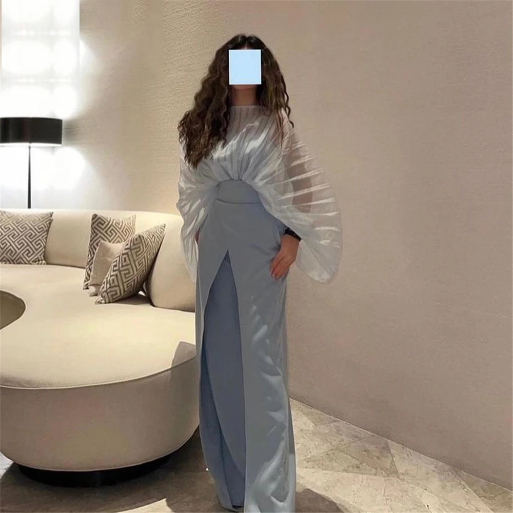 Charmeuse Pleat Wedding Party Sheath O-Neck Bespoke Occasion Gown Midi Dresses