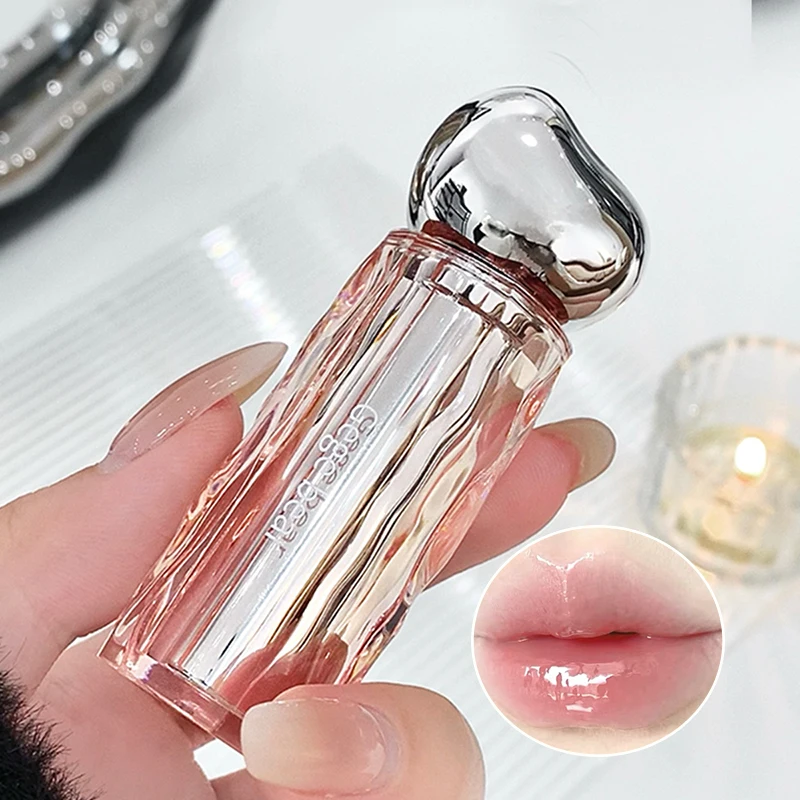 Crystal Translucent Moisturizing Lip Glaze - Long-Lasting Natural Color