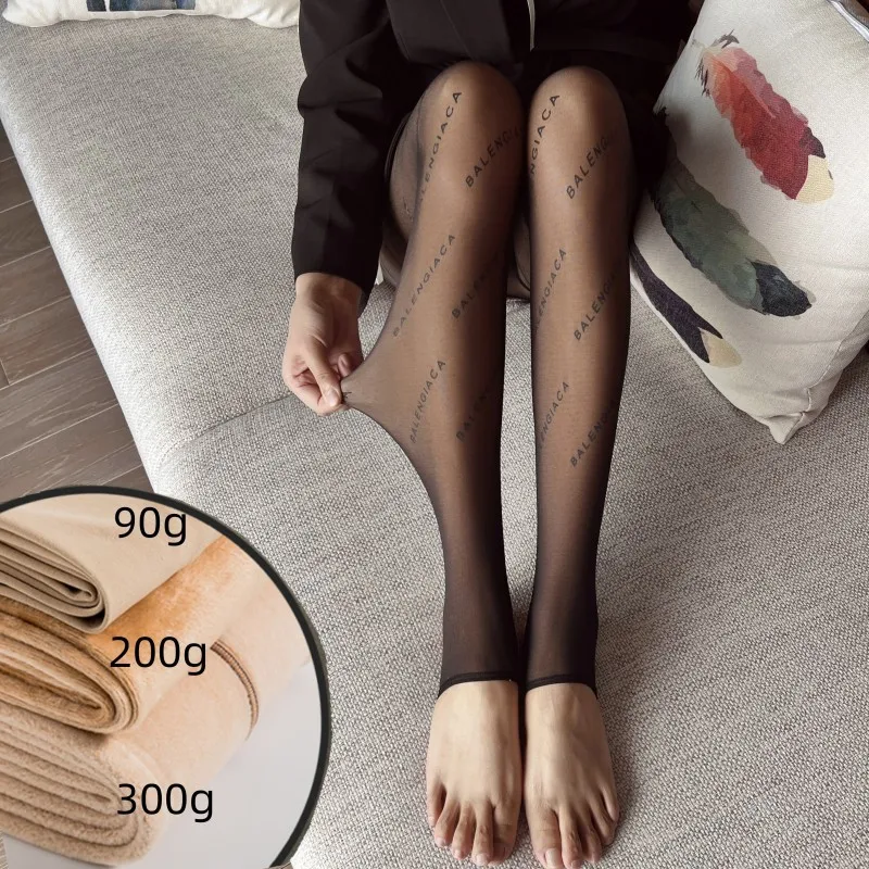 Îmbrăcăminte pentru femei Y2k Ciorapi translucizi sexy pentru femei Colanți cu efect elastic înalt de piele Colanți cu imprimeu Pantaloni șosete pentru femei_voghion.com