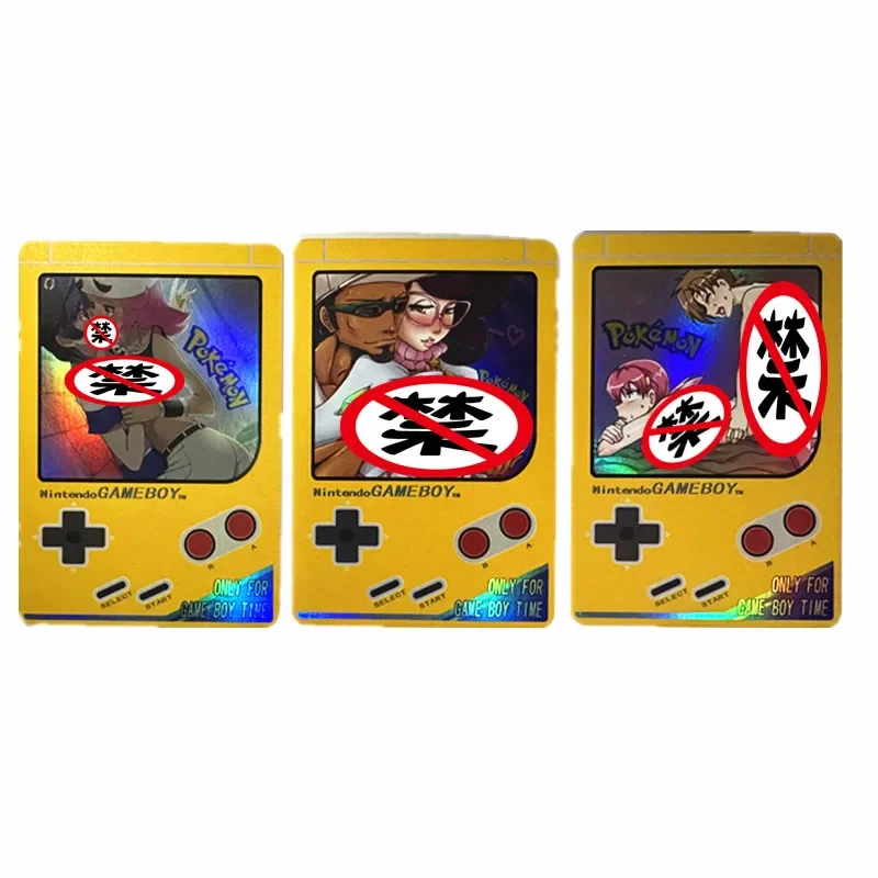 3 Pz/Set Anime Pokemon Trainer Acg Tentation Sexy Display Card Toy Hobby Classic Game Carta Da Collezione Di Fumetti Fai Da Te
