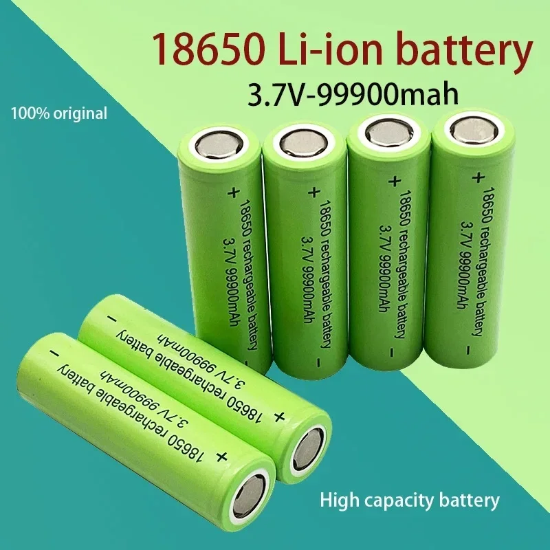 

Free Shipping High Capacity 18650 Battery 99900mAh 3.7V 18650 Rechargeable Battery Screwdriver Electronic Cigarettes Battery