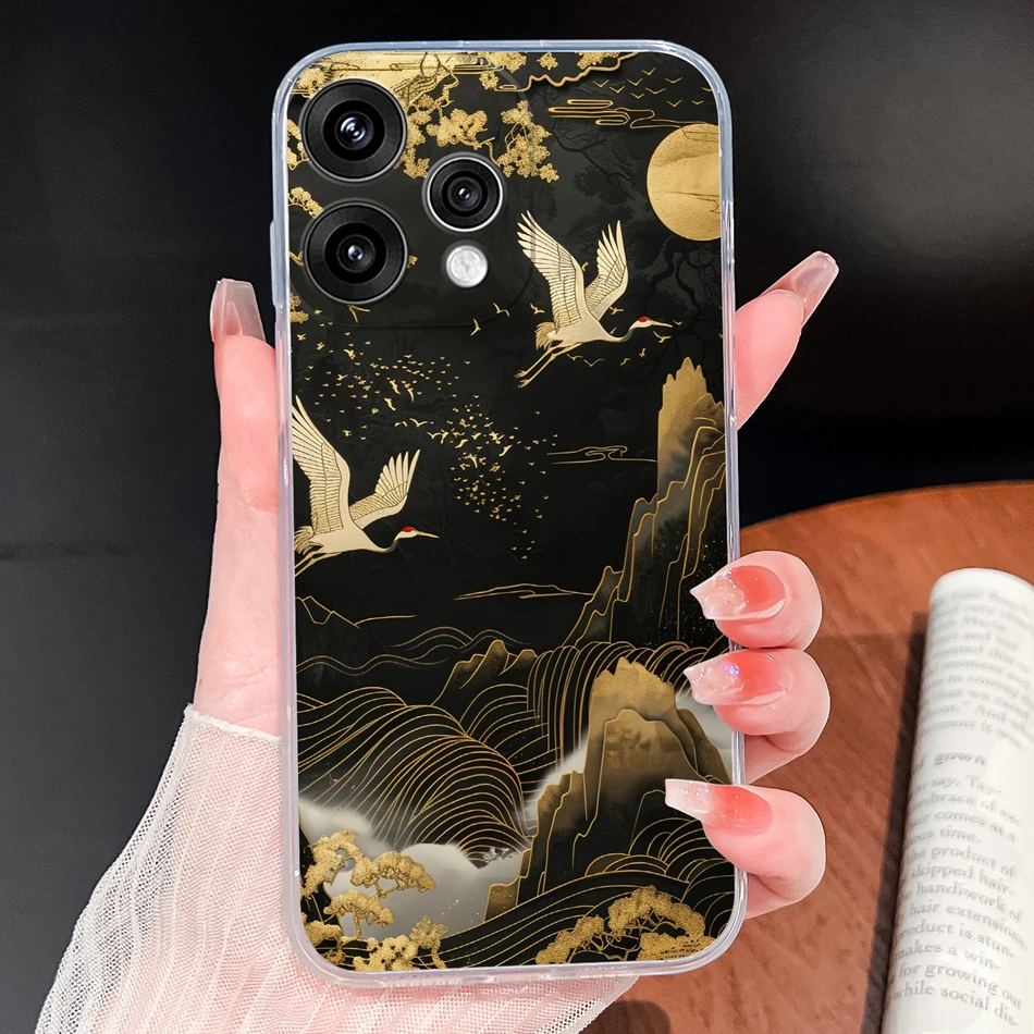 Butterfly Pattern Soft Slim TPU Transparent Silicone Phone Case
