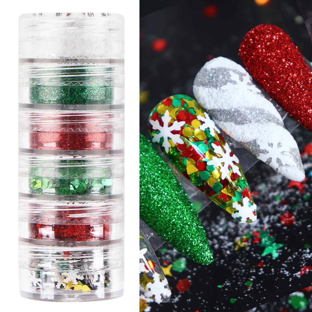 Golden Maple Leaf Nail Art Sequins