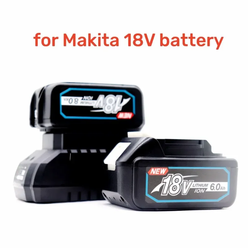 Battery Charger Power Tool Battery Rechargeable Battery Battery Replacement Latest BL1830 18V 6000mAh Battery and charger For Makita 18V Battery Rechargeable Replacement BL1840 BL1850 BL1860 BL1860B Tools