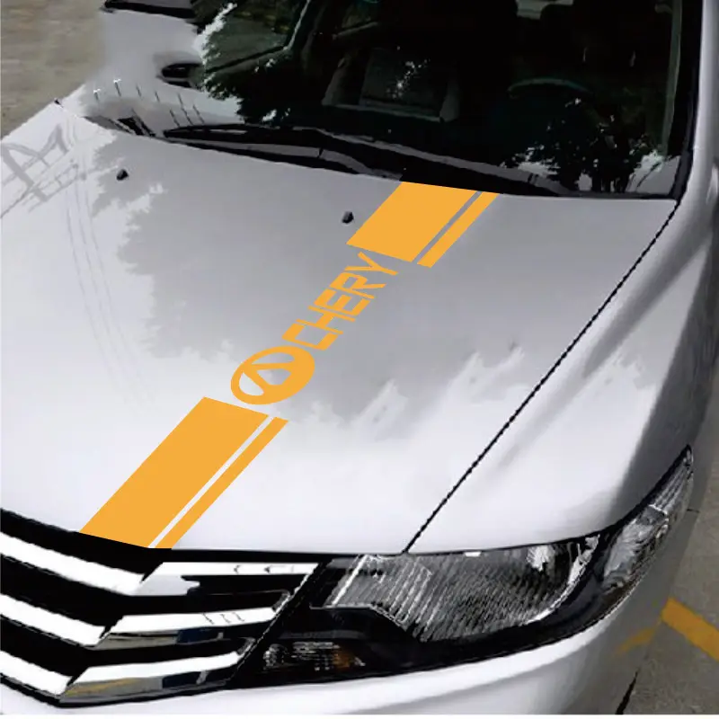 

For Chery Hood Car Sticker Personalized Stripe DIY Decals Auto Modified Body Sticker Hot-selling Car Accessories Decoration Film
