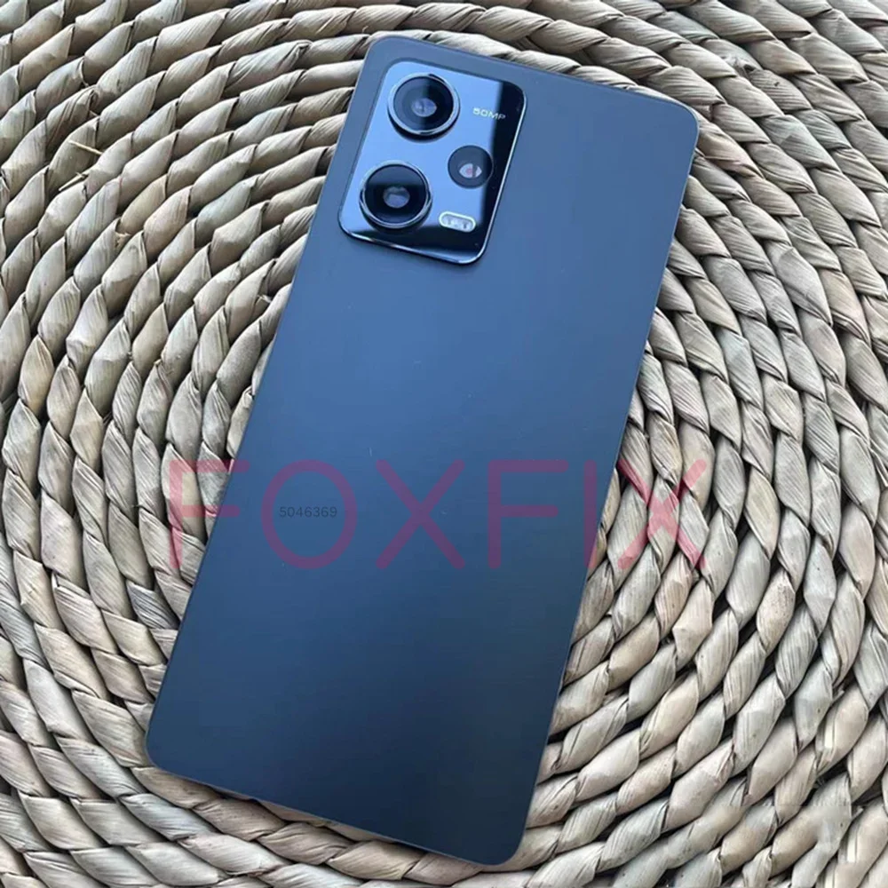 Ricambio Copri Batteria Per XIAOMI REDMI NOTE 12 PRO 5G – Vetro Posteriore Con Adesivo E Lente, Compatibile 22101316C/22101316I (Nero)