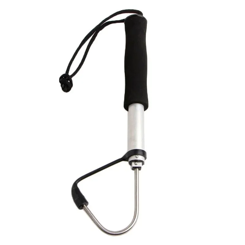 Telescopic Retractable Fish Gaff Stainless Ice Sea Fishing Spear Hook Tackle New