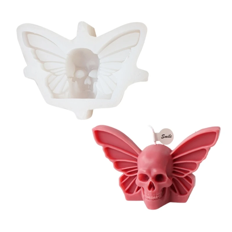 

Unique Silicone Mold Gypsum Ornament Butterfly Skull Resin Mold Decors