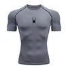 Men Sport T-Shirt Spider Quick Dry Bodybuilding Running Shirt Compression Tops Gym T Shirt Men Fitness Tight Tees Rashgard 5