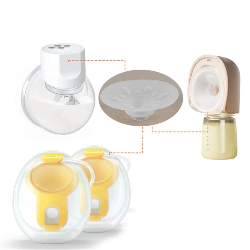 Breast Flange Insert Converter Easily Change Size from 28mm to 13/15/17/19/21/24mm for Efficient Milk Expression 5