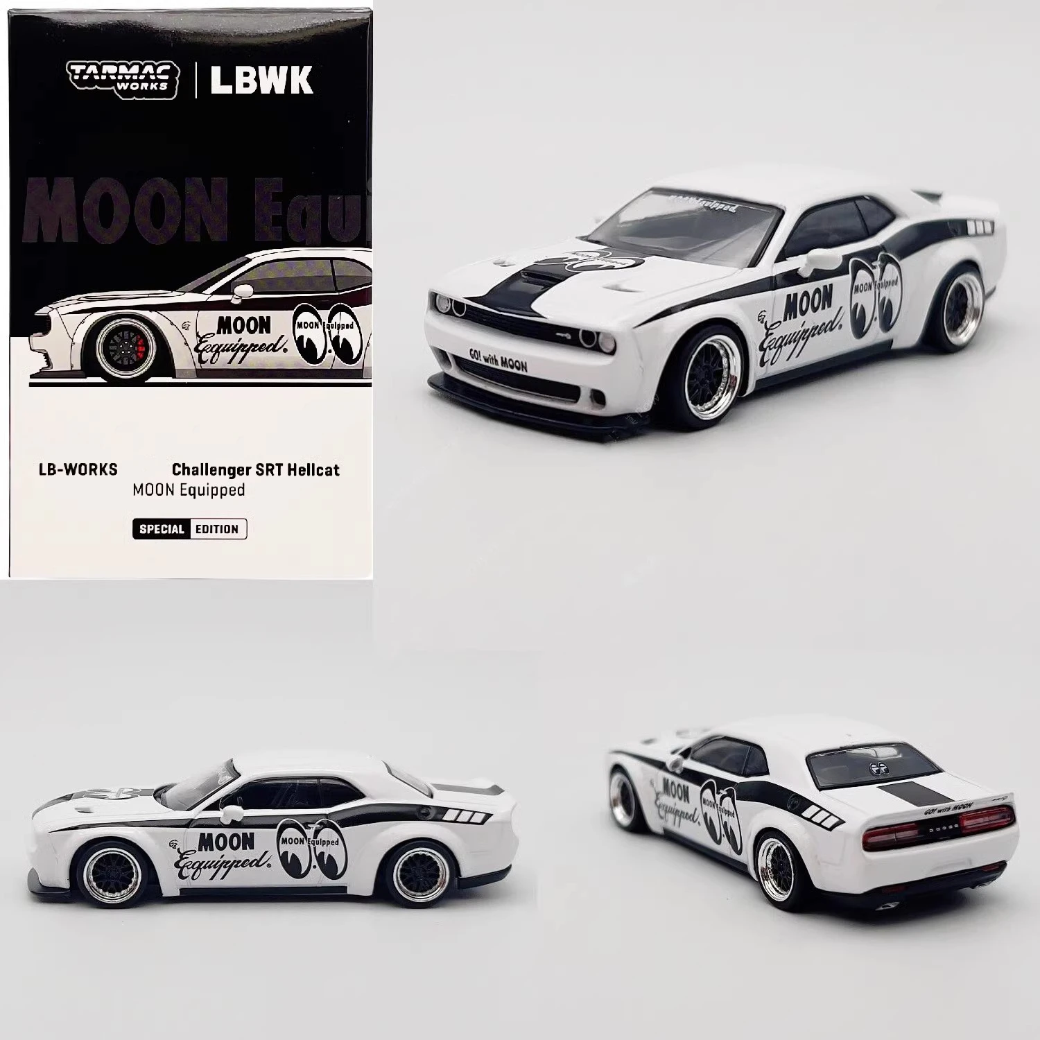 

TW в наличии 1:64 LBWK Challenger корабль Hellcat Moon Eyes коллекция литых под давлением моделей автомобилей миниатюрные игрушки Tarmac работает
