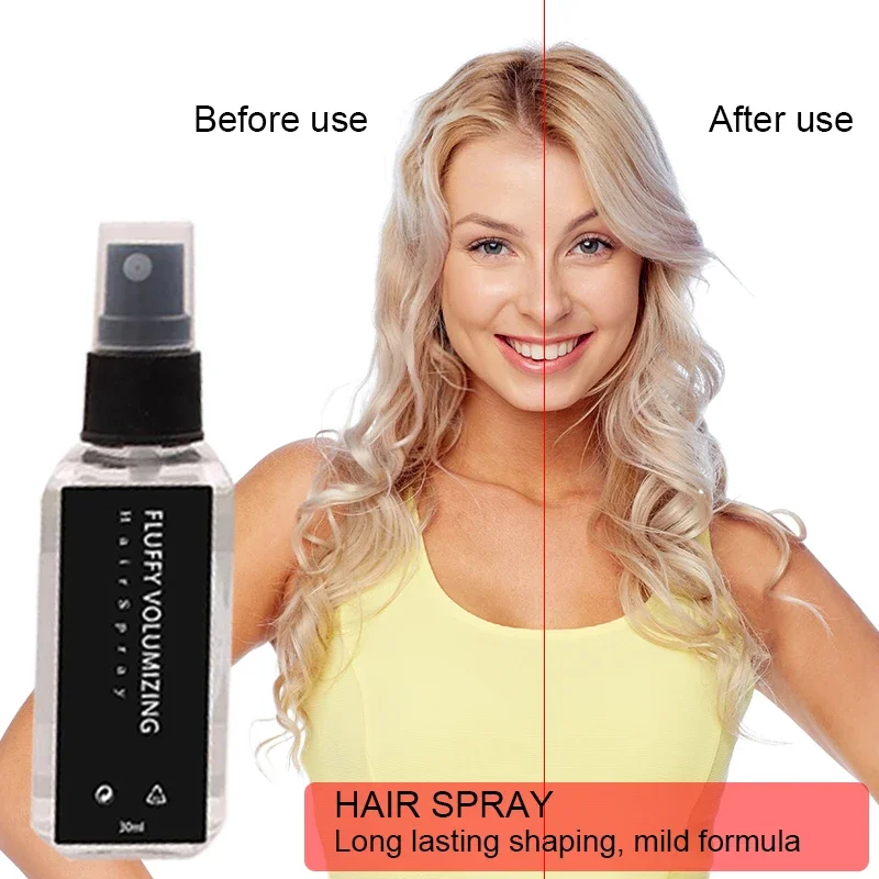 Fluffy Volumizing Hair Spray Extra-Volume Spray Hairspray Hair Styling Strong Styling Gel Hairs Fibers Sprays
